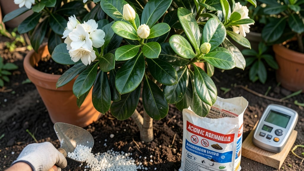 Acidic Nitrogen Fertilizer for Gardenias: Fast Fix for Yellowing Leaves & Weak Growth