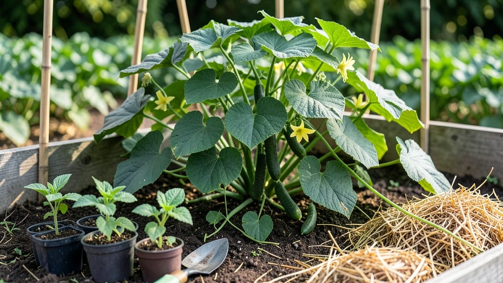 How to Plant Cucumbers in a Garden: Spacing, Trellising & Soil Tricks for Bountiful Vines