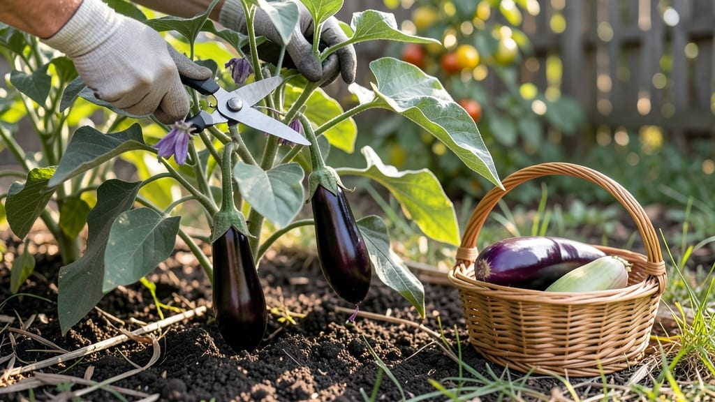 When to Pick Eggplant in Garden: Color Shift and Finger Test for Peak Ripeness