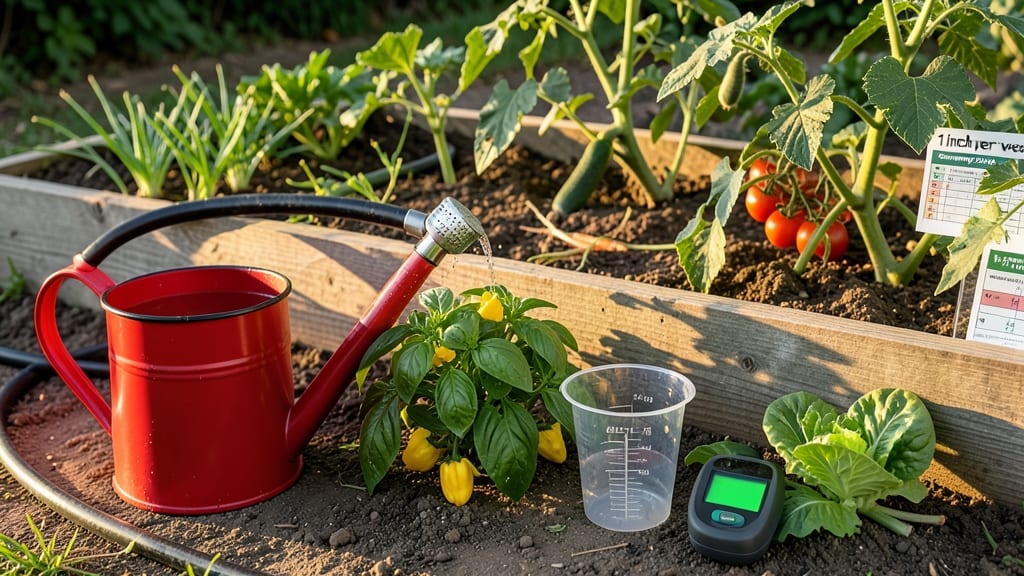 How Much Water Does a Vegetable Garden Need: Weekly Inches by Plant Type