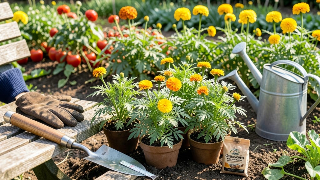 How Many Marigolds to Plant in Vegetable Garden: Spacing Math for Pest Control and Pollinator Support