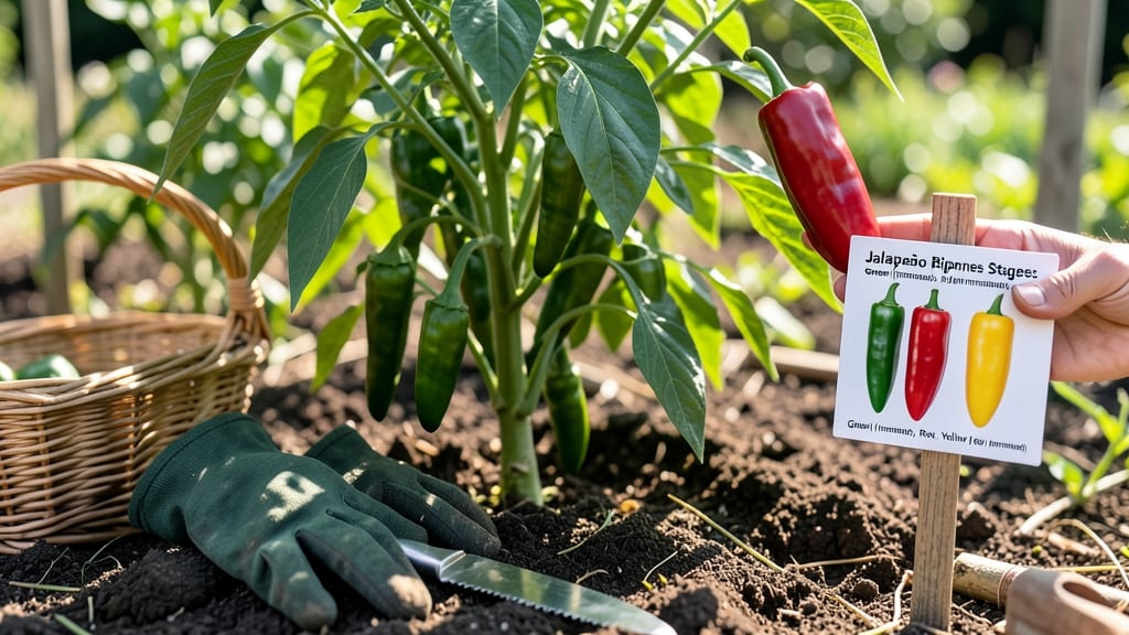 When to Pick Jalapeños From Garden: Color-Coded Ripeness Stages for Maximum Heat