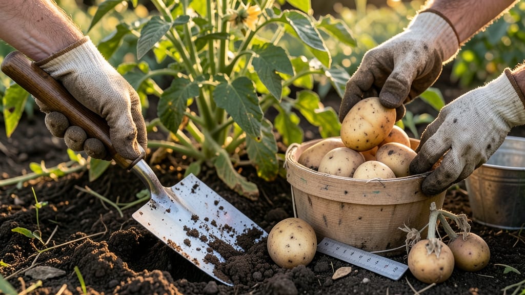When to Harvest Potatoes from Garden: Finger-Press Test & 3 Size-Based Clues