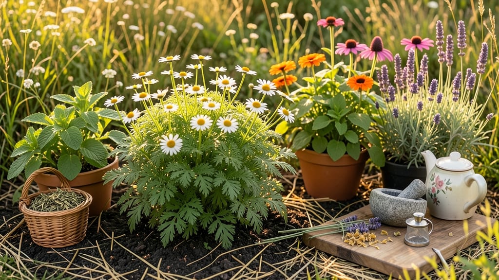 Medicinal Tea Garden: 10 Best Herbs for Beginners and Their Healing Uses