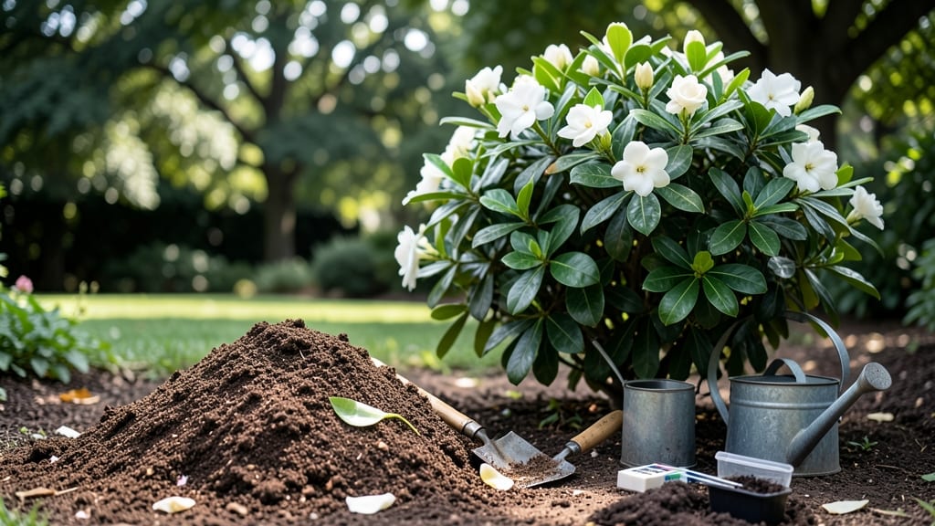 Compost for Gardenias: Acid-Loving Soil Mix and Application Guide
